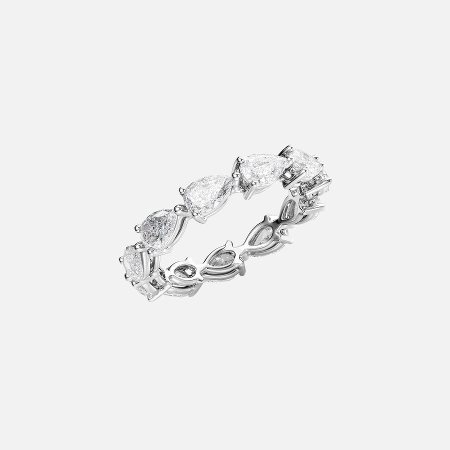 The Eternity Radiant Pear Prong Moissanite Ring - KNT - Engagement Rings, Wedding Bands & Fine Jewelry