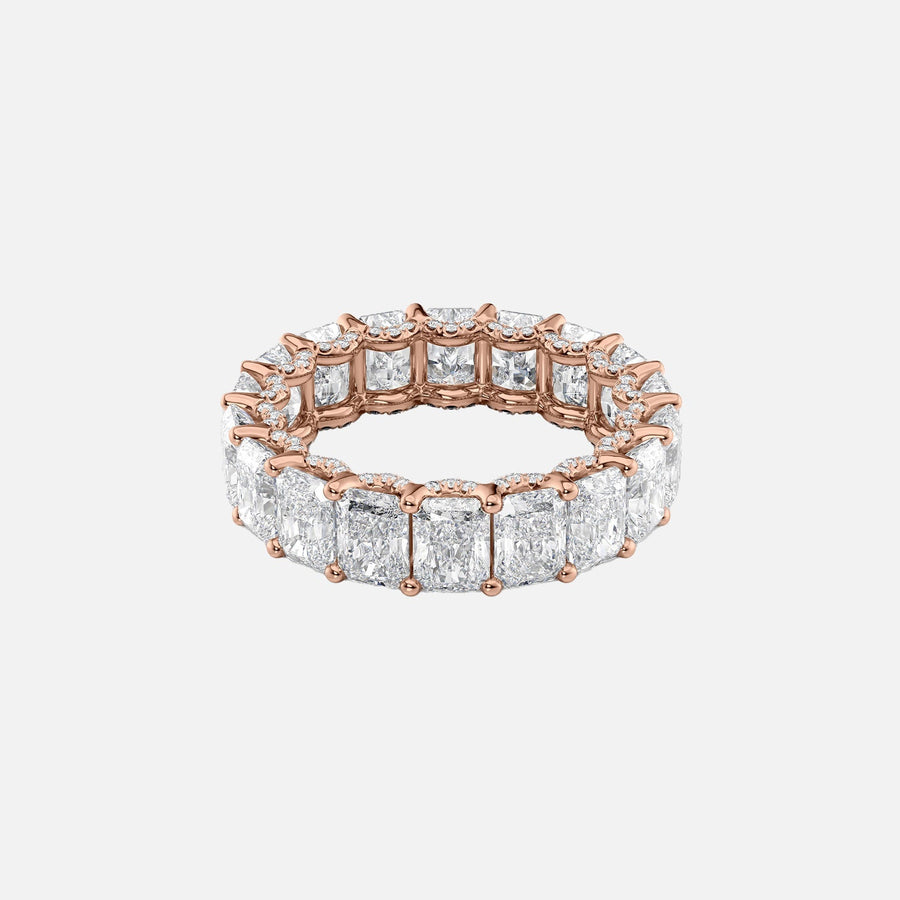  Radiant U Pave Prong Eternity Ring 14k Rose Gold 7 3 001