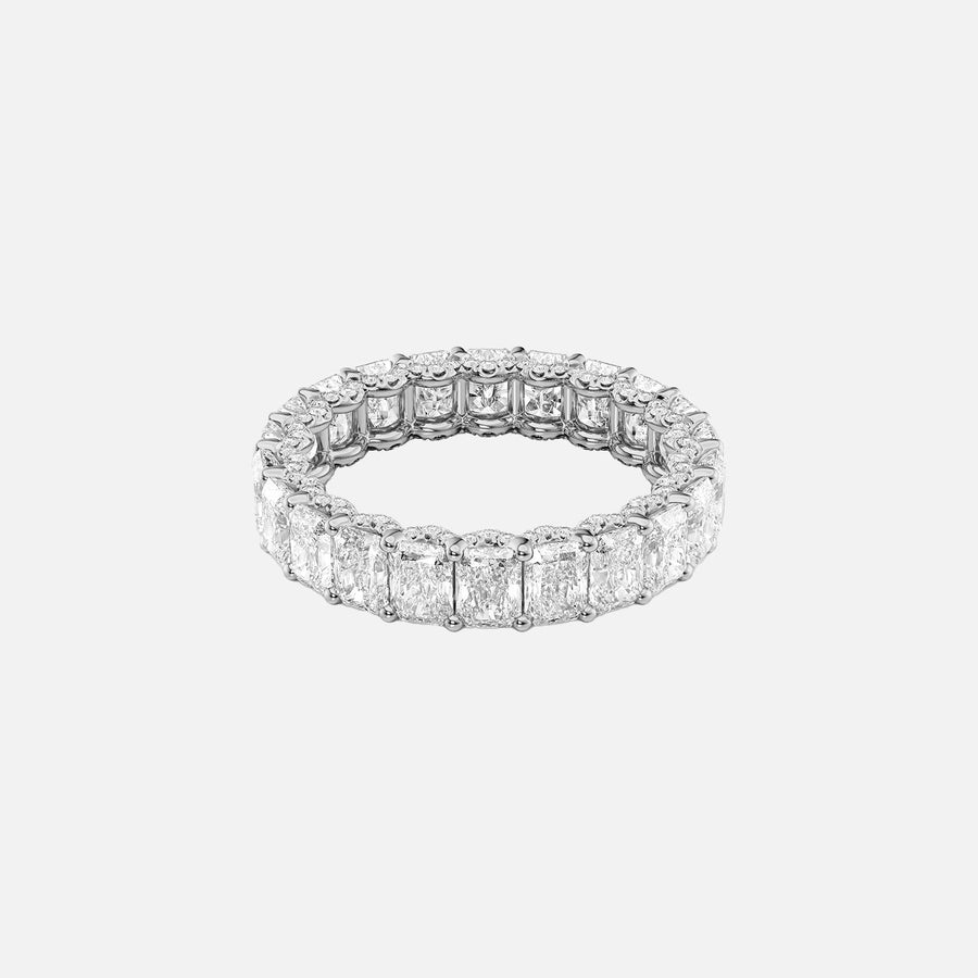  Radiant U Pave Prong Eternity Ring 14k White Gold 4 3 001