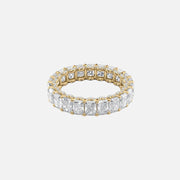 Radiant U Pave Prong Eternity Ring 14k Yellow Gold 4 3 001