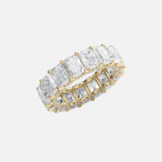  Radiant U Pave Prong Eternity Ring 14k Yellow Gold 8 3 002