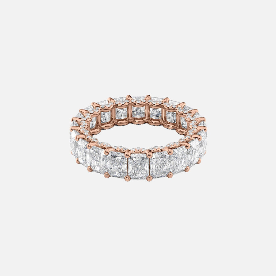  Radiant U Pave Prong Eternity Ring 18k Rose Gold 6 3 001