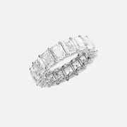  Radiant U Pave Prong Eternity Ring 18k White Gold 7 3 002