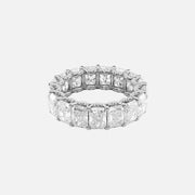  Radiant U Pave Prong Eternity Ring 18k White Gold 8 3 001