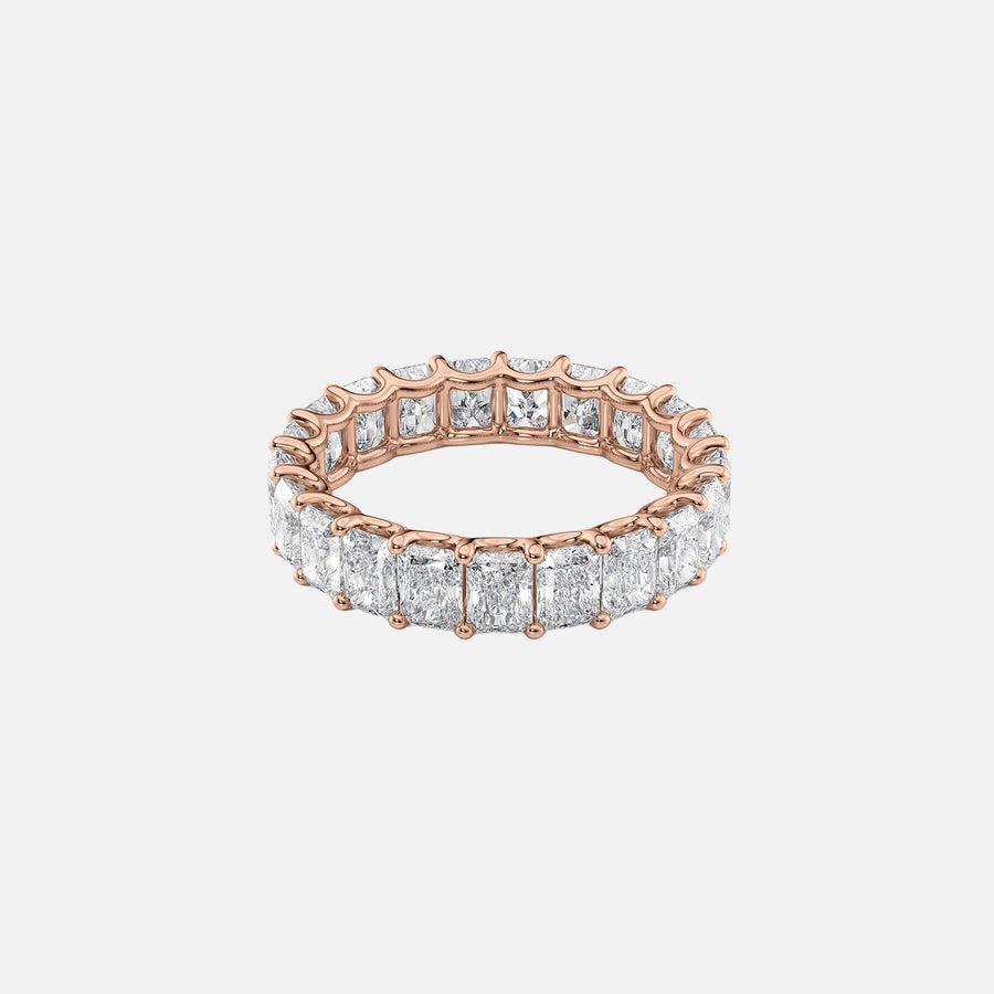  Radiant U Prong Eternity Ring 14k Rose Gold 4 0 001