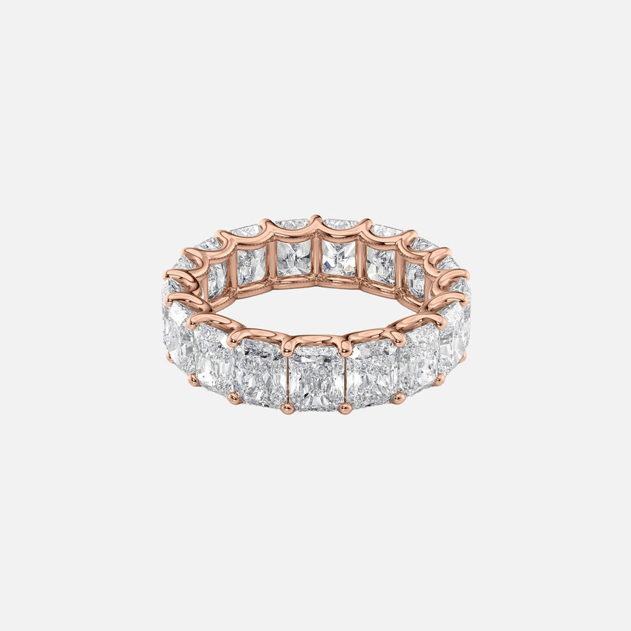  Radiant U Prong Eternity Ring 14k Rose Gold 7 0 001