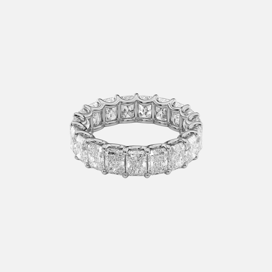  Radiant U Prong Eternity Ring 14k White Gold 6 0 001