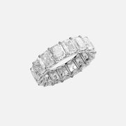  Radiant U Prong Eternity Ring 14k White Gold 7 0 002