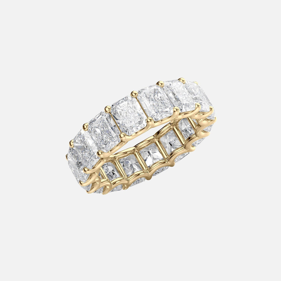  Radiant U Prong Eternity Ring 14k Yellow Gold 8 0 002
