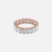  Radiant U Prong Eternity Ring 18k Rose Gold 6 0 001