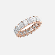 Radiant U Prong Eternity Ring 18k Rose Gold 6 0 002