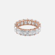  Radiant U Prong Eternity Ring 18k Rose Gold 7 0 001