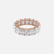  Radiant U Prong Eternity Ring 18k Rose Gold 8 0 001