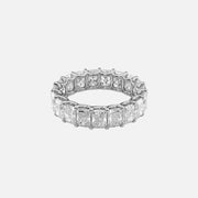  Radiant U Prong Eternity Ring 18k White Gold 6 0 001