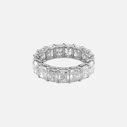  Radiant U Prong Eternity Ring 18k White Gold 7 0 001