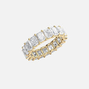  Radiant U Prong Eternity Ring 18k Yellow Gold 6 0 002