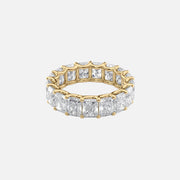  Radiant U Prong Eternity Ring 18k Yellow Gold 7 0 001
