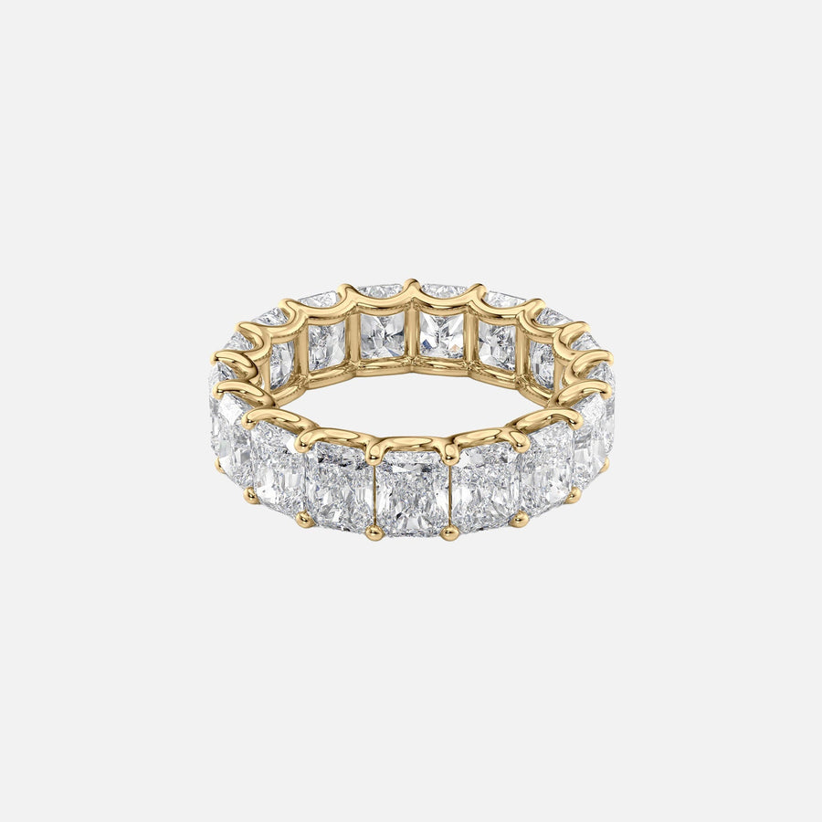  Radiant U Prong Eternity Ring 18k Yellow Gold 7 0 001