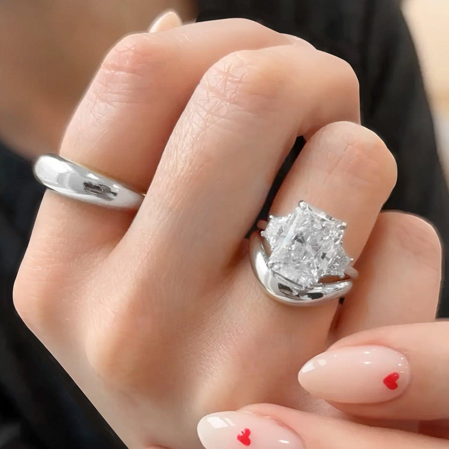 Radiant Valencia Ring Stack - KNT - Engagement Rings, Wedding Bands & Fine Jewelry