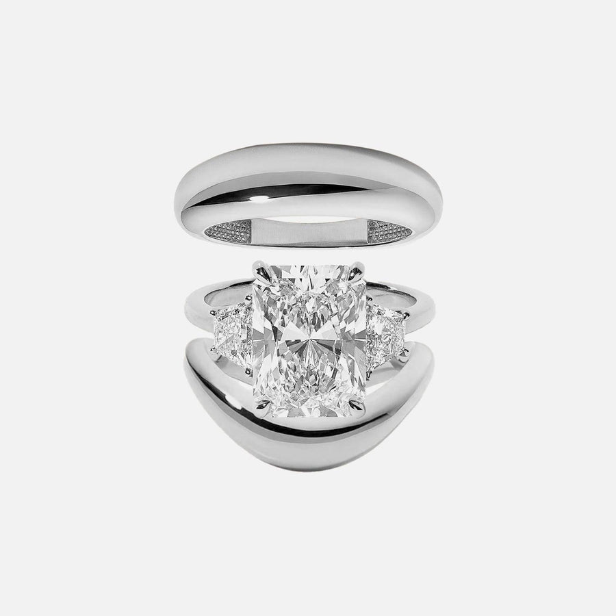 Radiant Valencia Ring Stack - KNT - Engagement Rings, Wedding Bands & Fine Jewelry