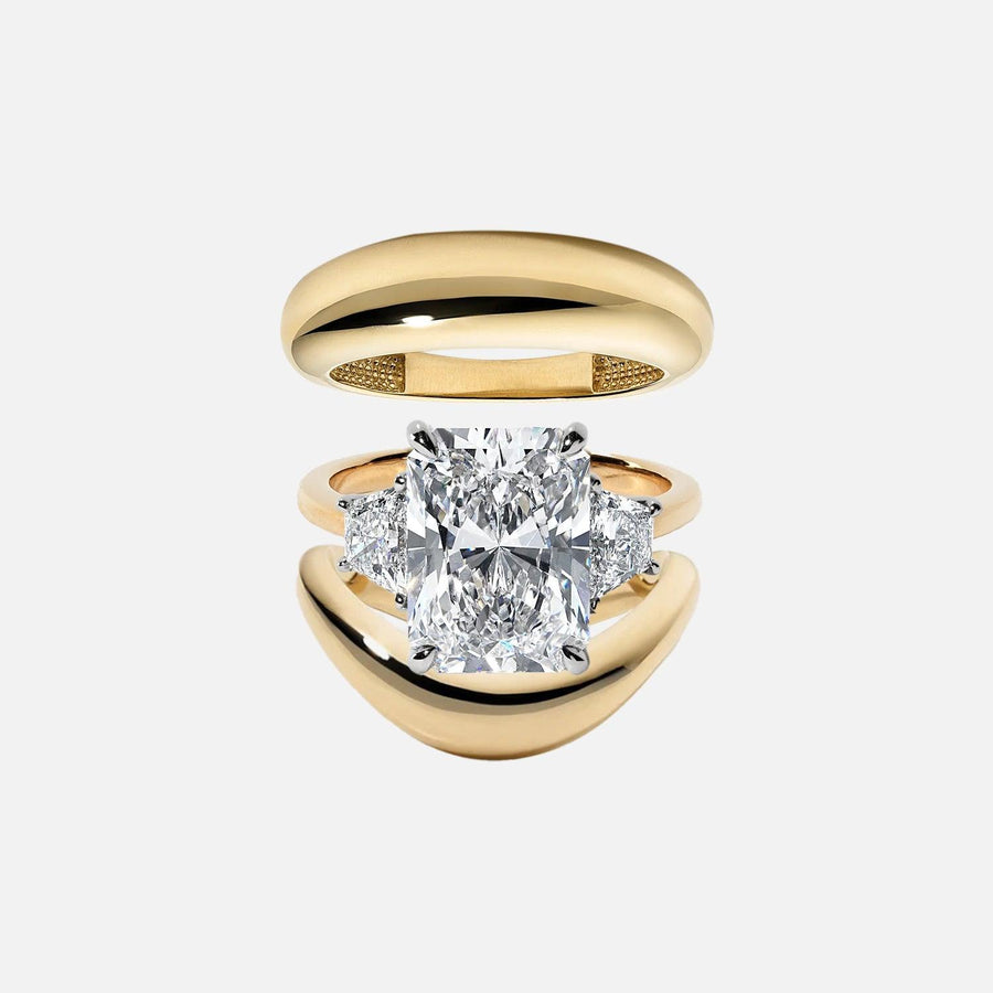 Radiant Valencia Ring Stack - KNT - Engagement Rings, Wedding Bands & Fine Jewelry