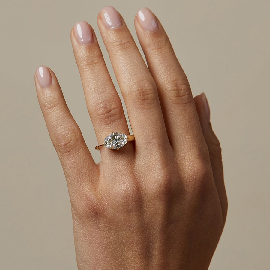The Solitaire Rosabella Oval Moissanite Ring - KNT - Engagement Rings, Wedding Bands & Fine Jewelry