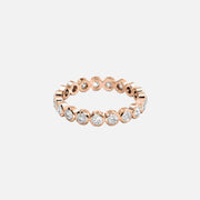  Round Bezel Eternity Ring 14k Rose Gold 1 0 001