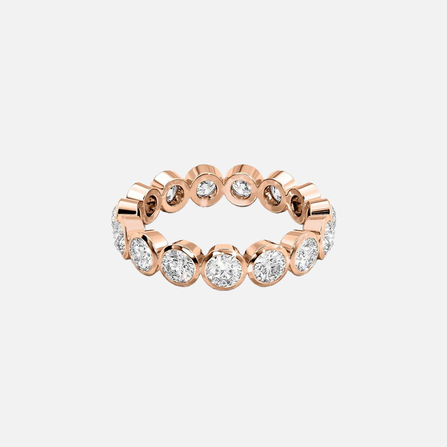  Round Bezel Eternity Ring 14k Rose Gold 2 0 001
