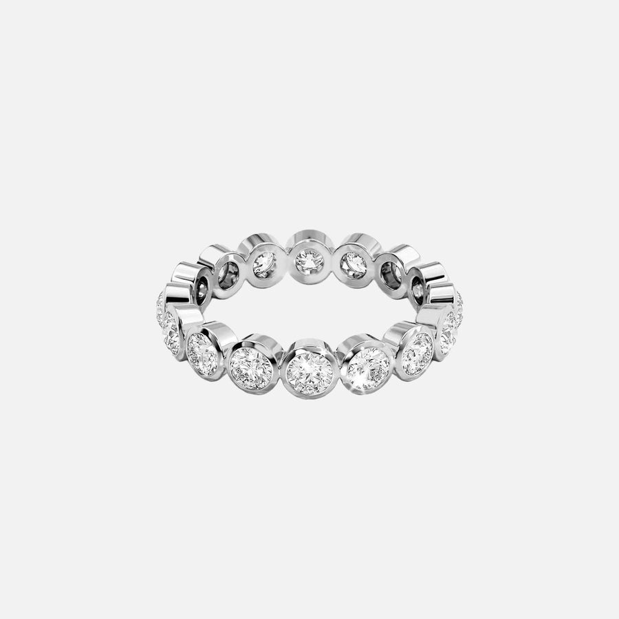  Round Bezel Eternity Ring 14k White Gold 1 5 001