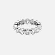  Round Bezel Eternity Ring 14k White Gold 3 0 001