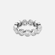  Round Bezel Eternity Ring 14k White Gold 3 5 001