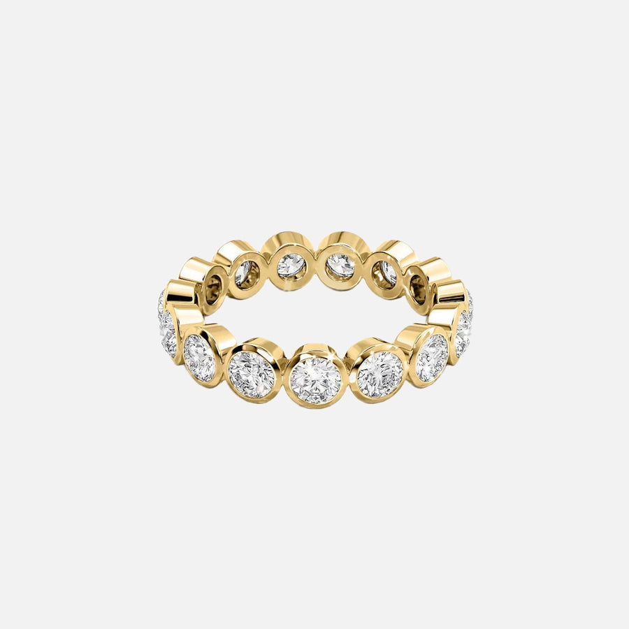  Round Bezel Eternity Ring 14k Yellow Gold 2 0 001