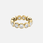  Round Bezel Eternity Ring 14k Yellow Gold 3 5 001