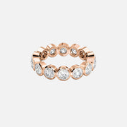  Round Bezel Eternity Ring 18k Rose Gold 3 0 001
