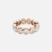  Round Bezel Eternity Ring 18k Rose Gold 3 5 001