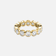  Round Bezel Eternity Ring 18k Yellow Gold 3 0 001