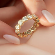  Round Bezel Eternity Ring 18k Yellow Gold 3 5 003 Final