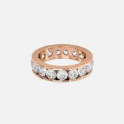  Round Channel Eternity Ring 14k Rose Gold 3 5 001