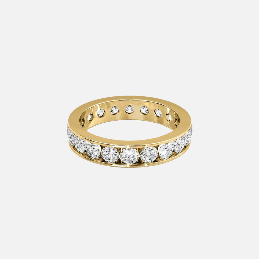  Round Channel Eternity Ring 14k Yellow Gold 2 0 001
