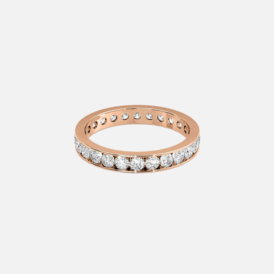  Round Channel Eternity Ring 18k Rose Gold 1 2 001