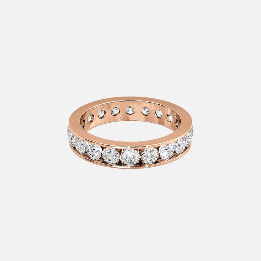  Round Channel Eternity Ring 18k Rose Gold 2 0 001