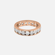  Round Channel Eternity Ring 18k Rose Gold 3 0 001