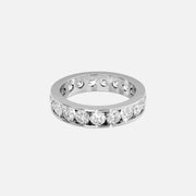  Round Channel Eternity Ring 18k White Gold 3 0 001