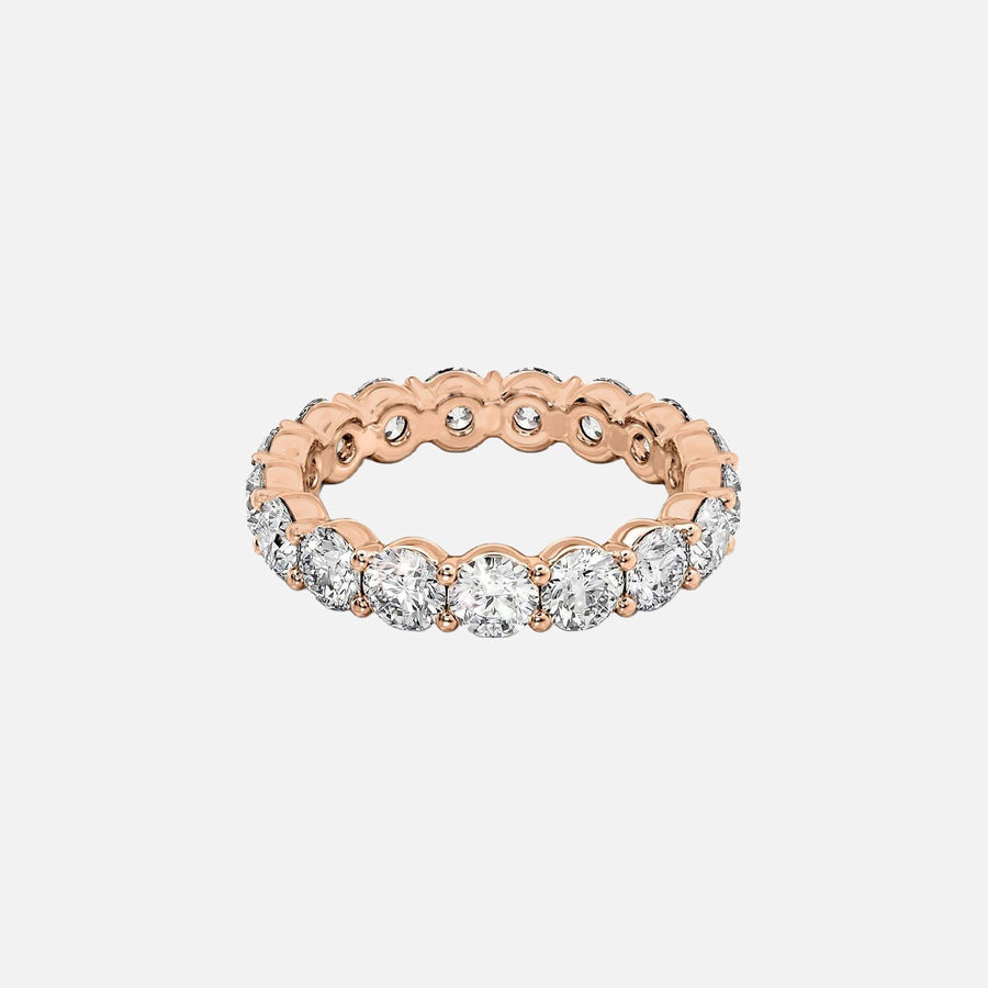  Round Eternity Ring 14k Rose Gold 3 5 001