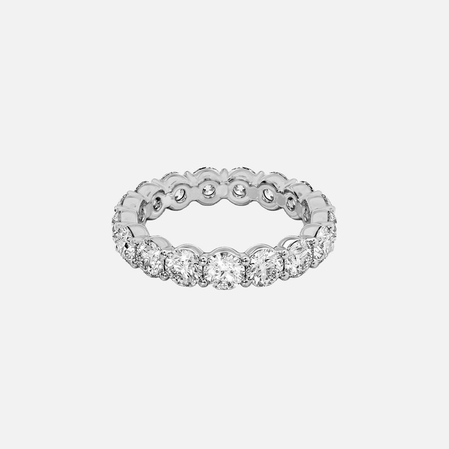  Round Eternity Ring 14k White Gold 3 5 001