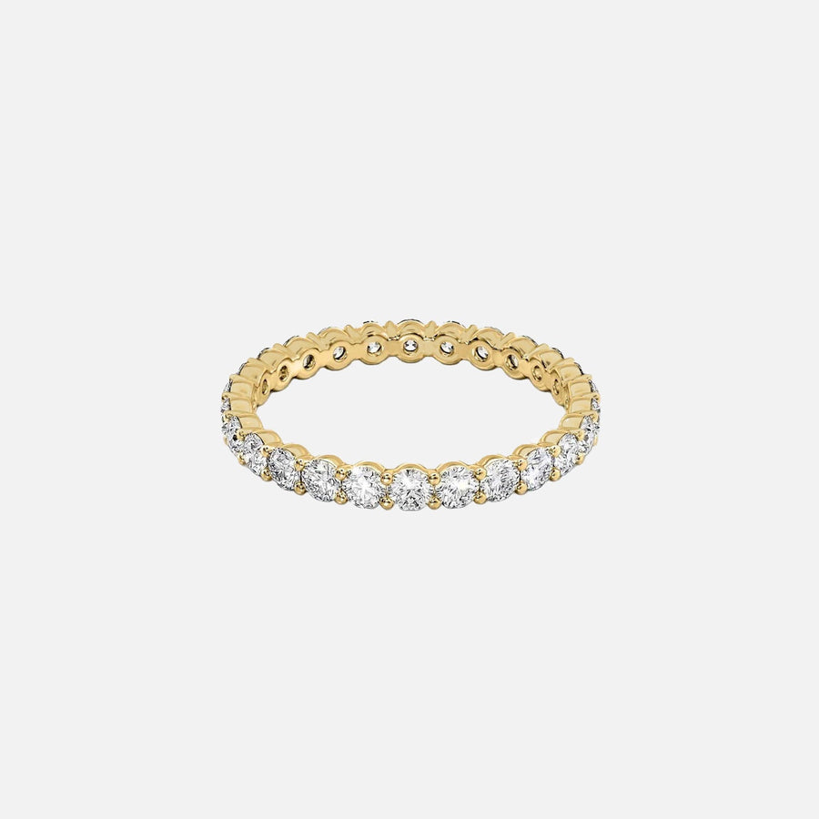 Round Eternity Ring 14k Yellow Gold 1 2 001