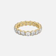  Round Eternity Ring 14k Yellow Gold 3 5 001