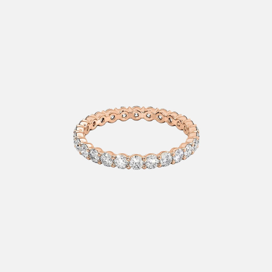  Round Eternity Ring 18k Rose Gold 1 2 001