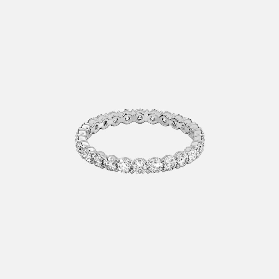  Round Eternity Ring 18k White Gold 1 2 001