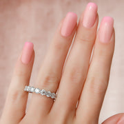  Round Eternity Ring 18k White Gold 4 5 002